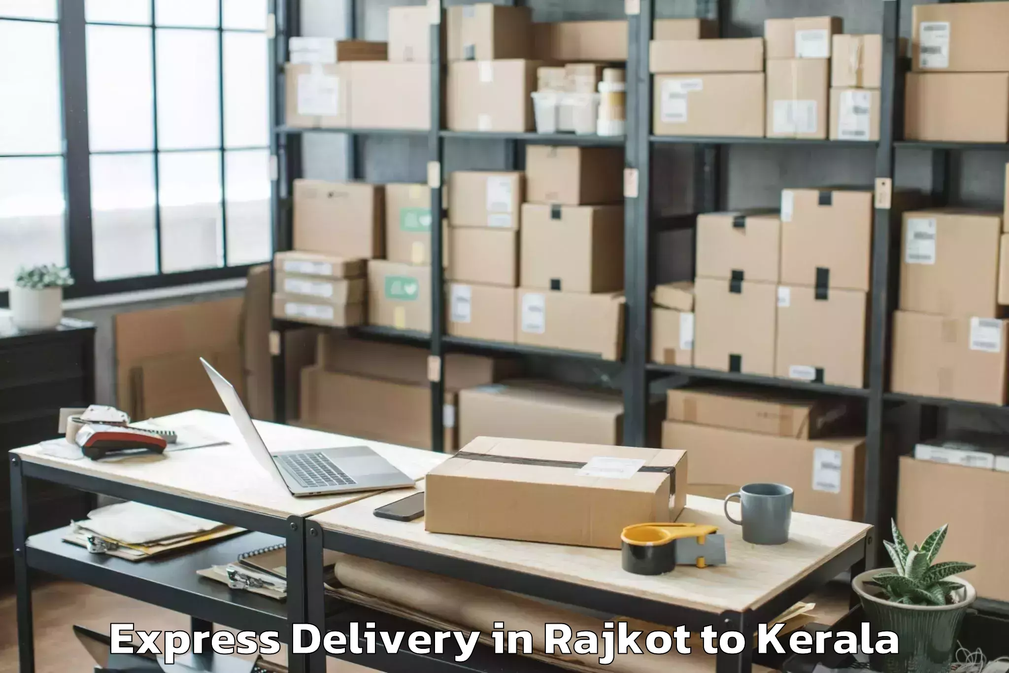 Book Rajkot to Varkala Express Delivery